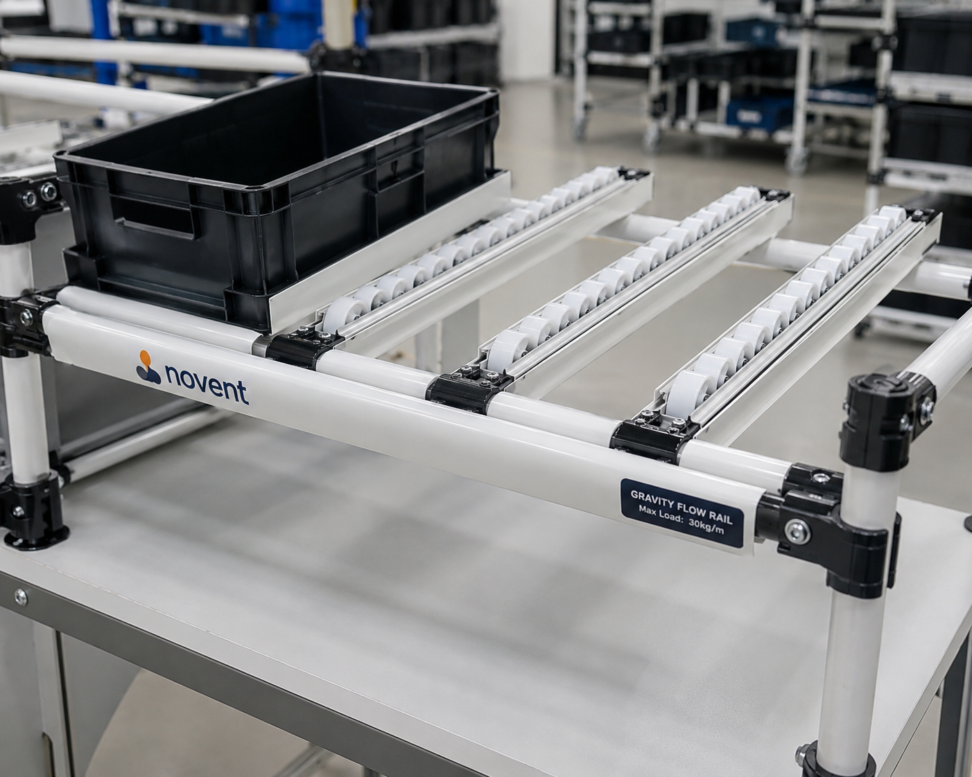 Gravity Flow Rails